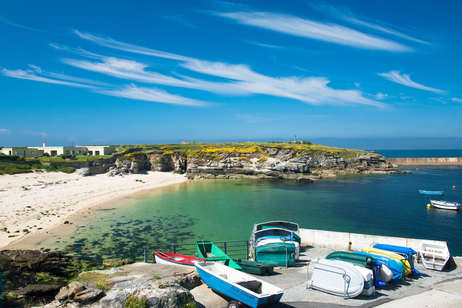 la plage de kerroch sur la commune de Ploemeur